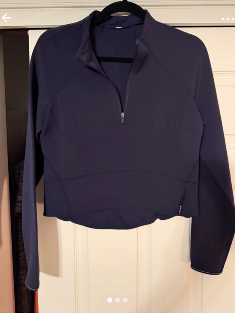 lululemon athletica Navy Quarter-Zip Pullover